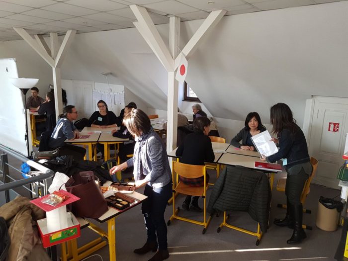 Groupes des participants à l'atelier de conversation